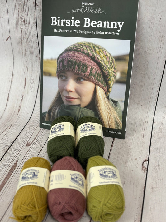 ***NEW*** Shetland Wool Week Birsie Beanie Hat Kits