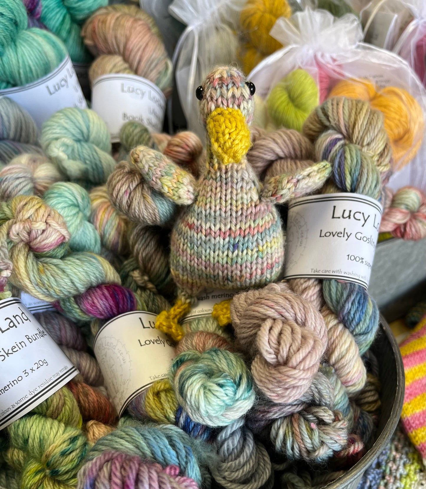 Trio of Lovely Goslings knitting kit
