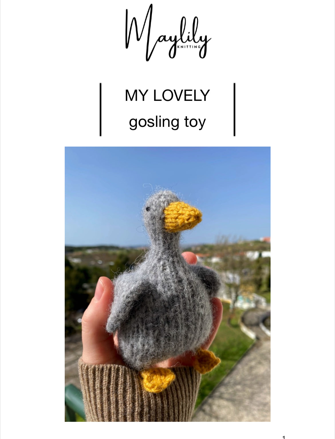 Trio of Lovely Goslings knitting kit