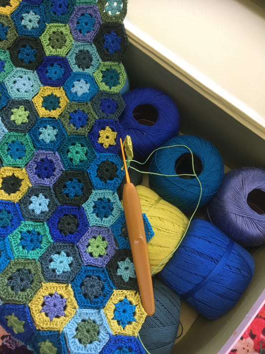Sea Glass Fine Crochet Scarf kit
