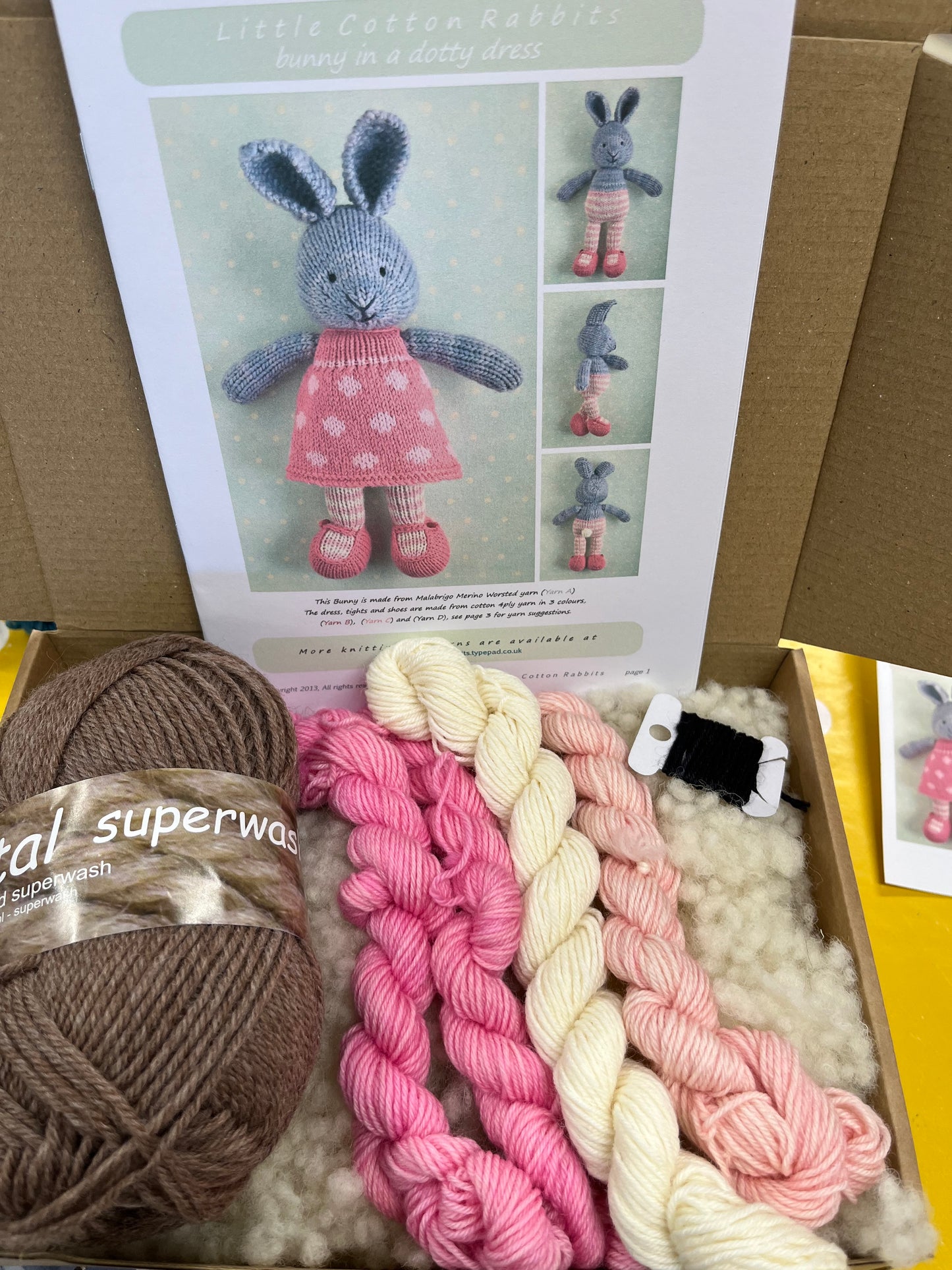 Little Cotton Rabbits Bunny in a Dress Kit