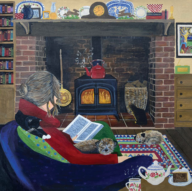 Green Pebble Greetings Cards