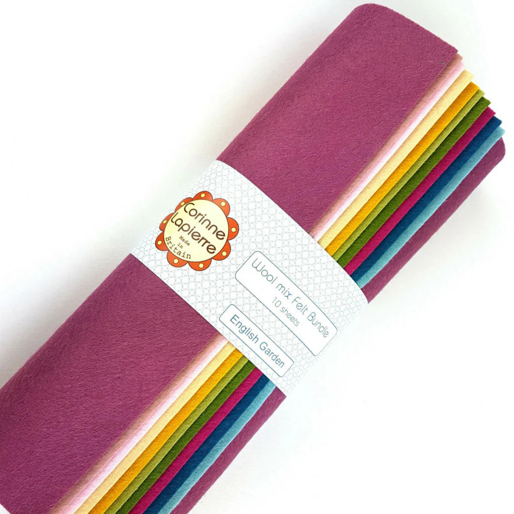 Corinne Lapierre Felt Bundle of 10 9" squares