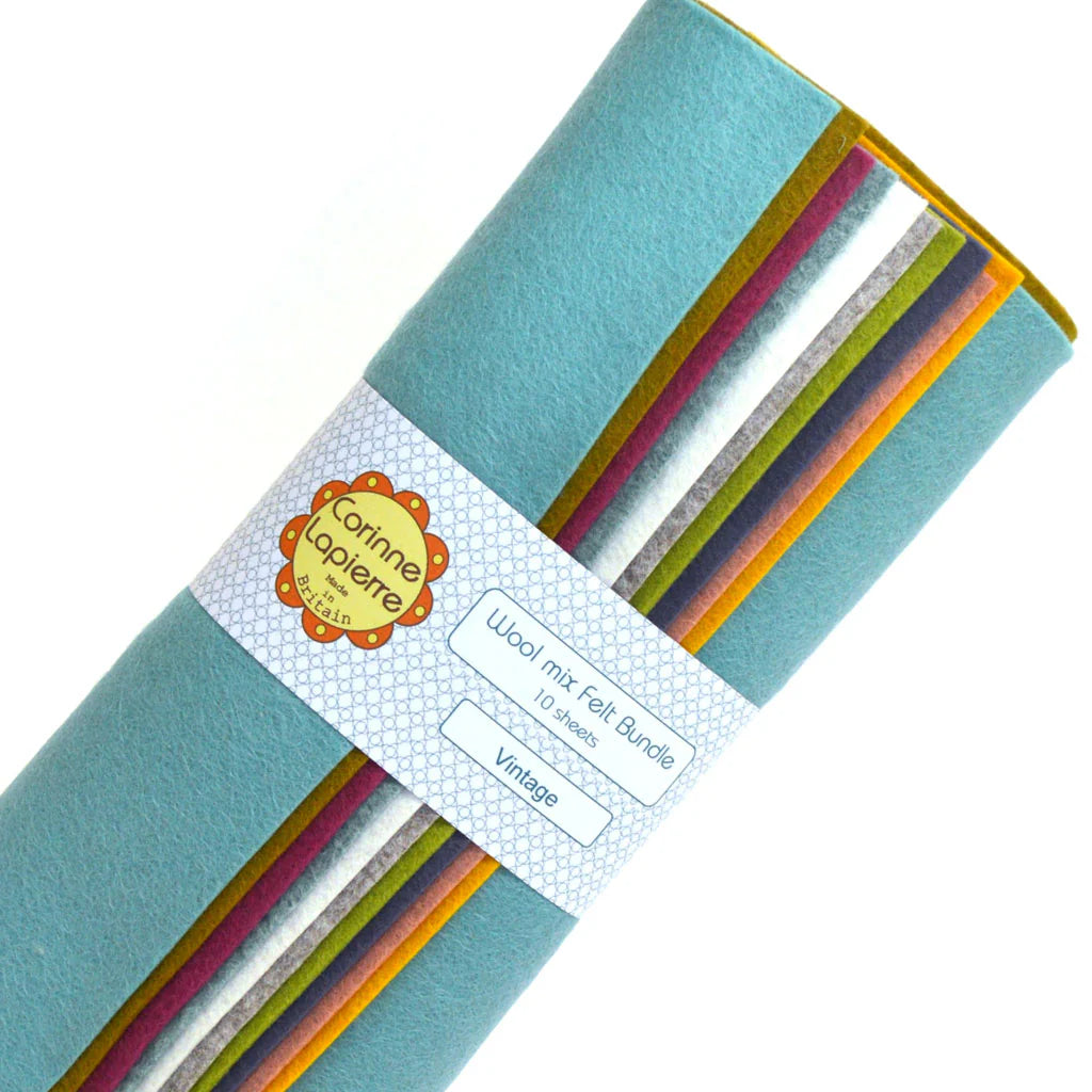 Corinne Lapierre Felt Bundle of 10 9" squares