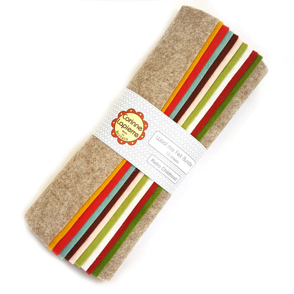 Corinne Lapierre Felt Bundle of 10 9" squares