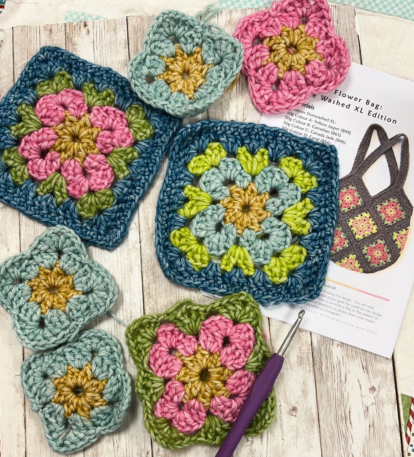 Sun-Drop Crochet Bag Kit