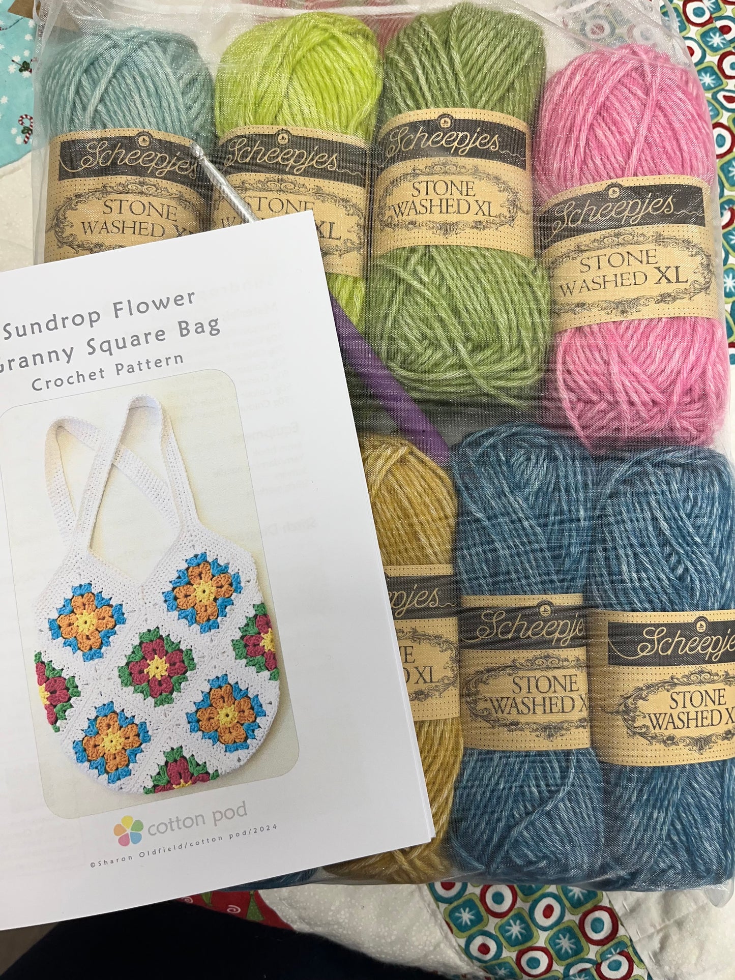 Sun-Drop Crochet Bag Kit