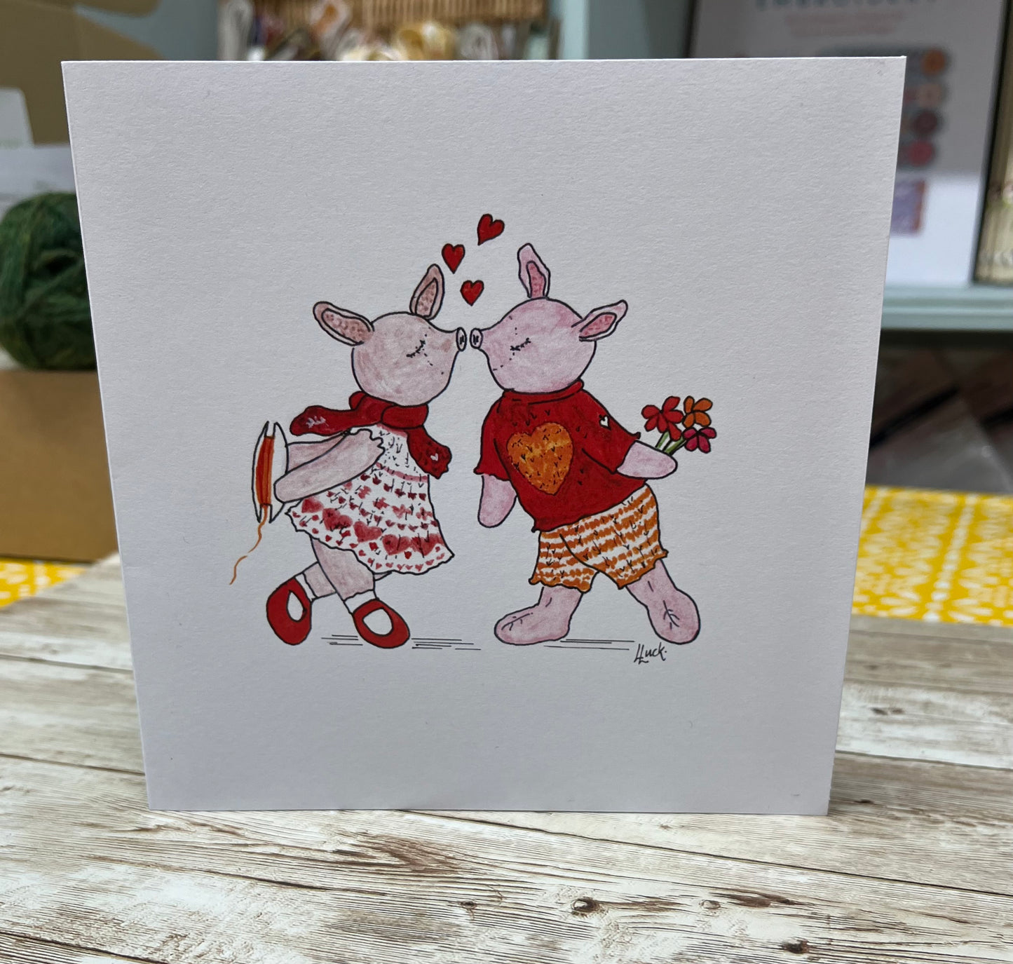 Locket's Year of Little Cotton Rabbits Blank Greetings Cards