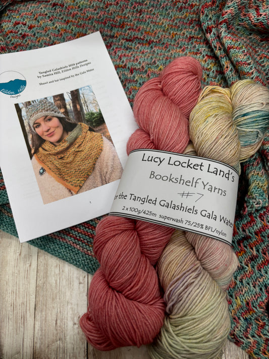 Bookshelf Yarn Sets & Pattern for the Tangled Galashiels 2024 Shawl