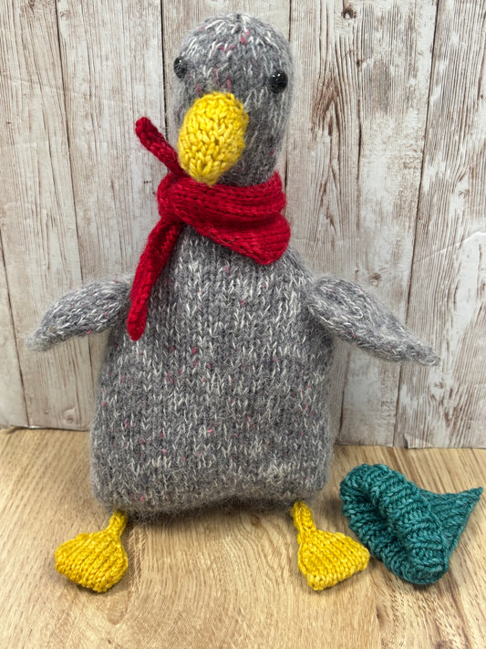 Gulliver the Goose knitting kit (with Augoostus the Gosling too!)