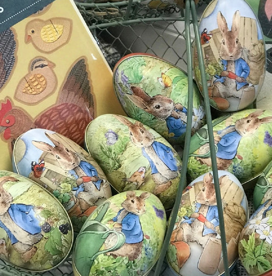 Peter Rabbit Hanging Easter Egg Tin