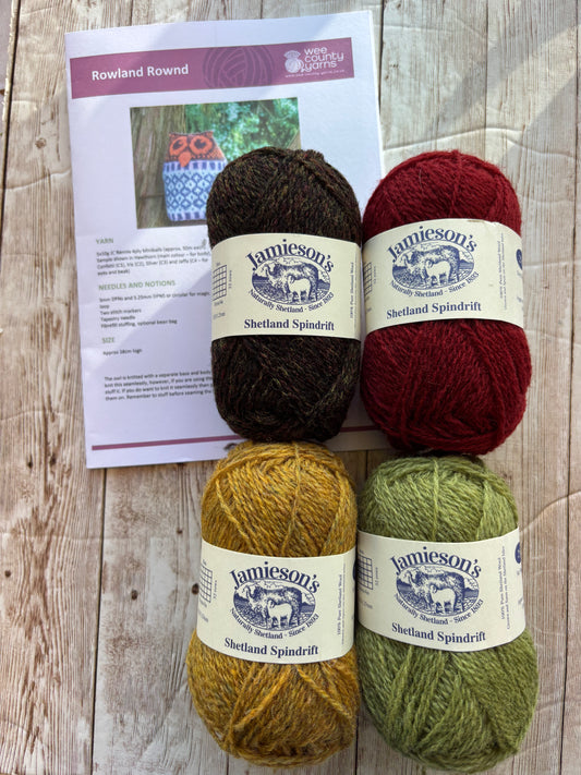New “Rowland Rownd” Owl knitting kit