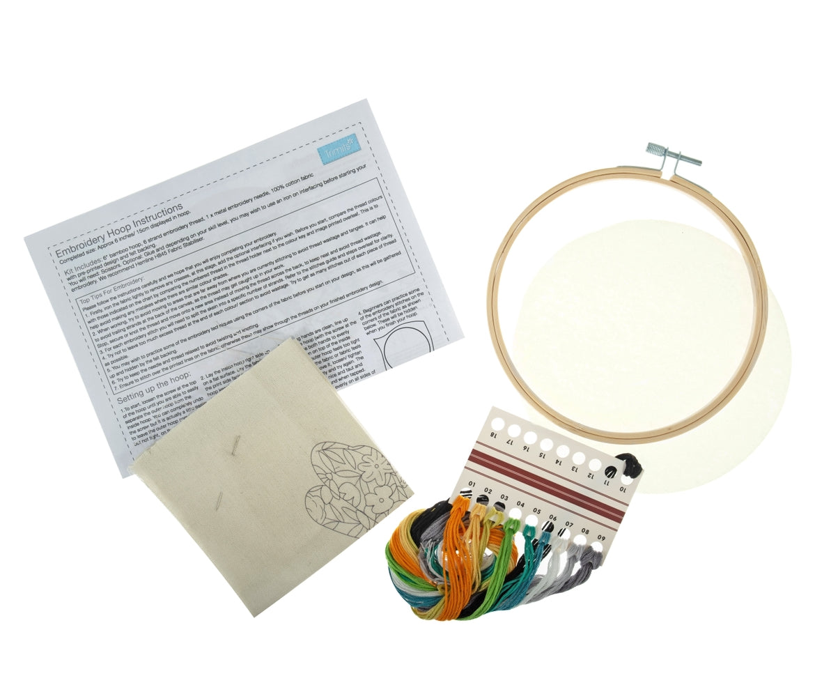 Embroidery Kits with Hoop