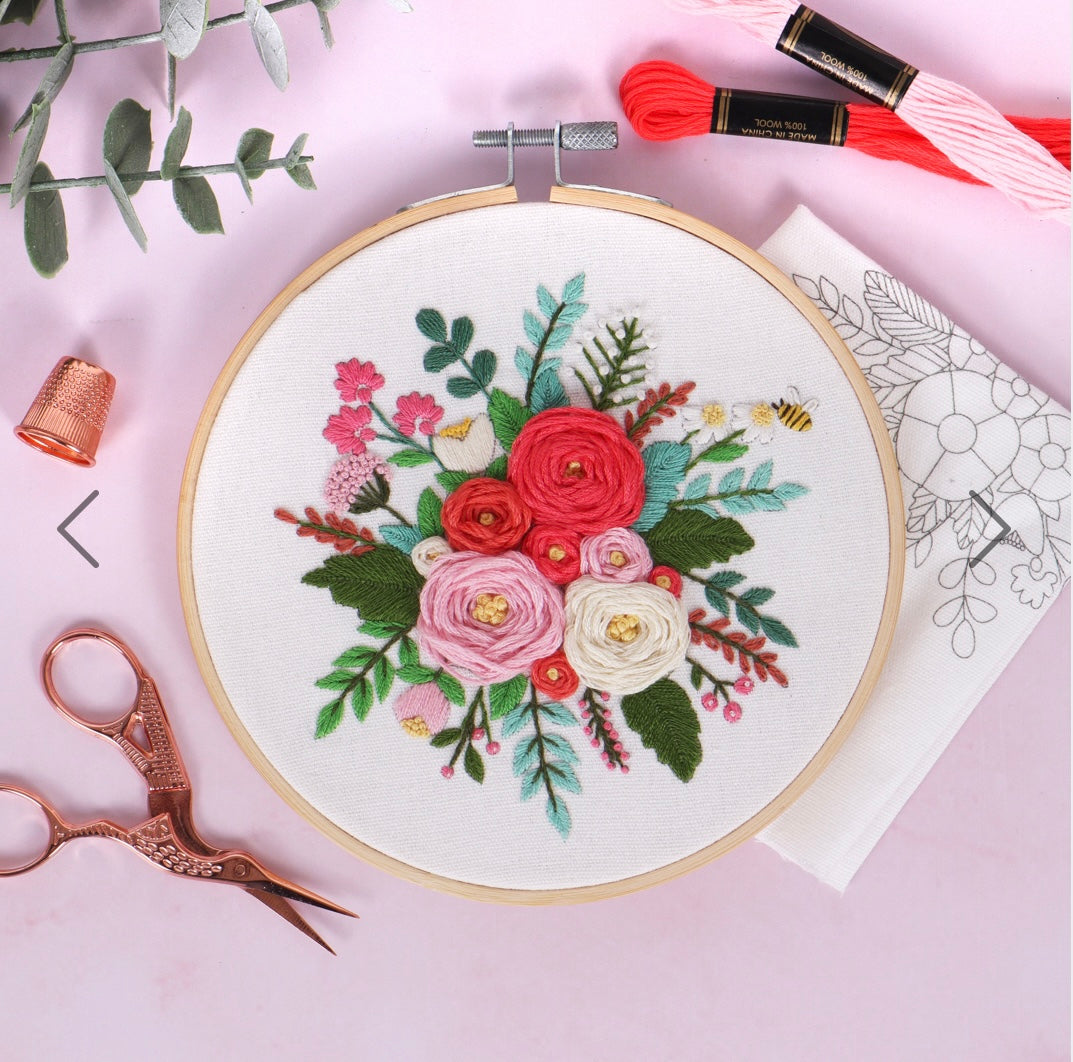 Embroidery Kits with Hoop