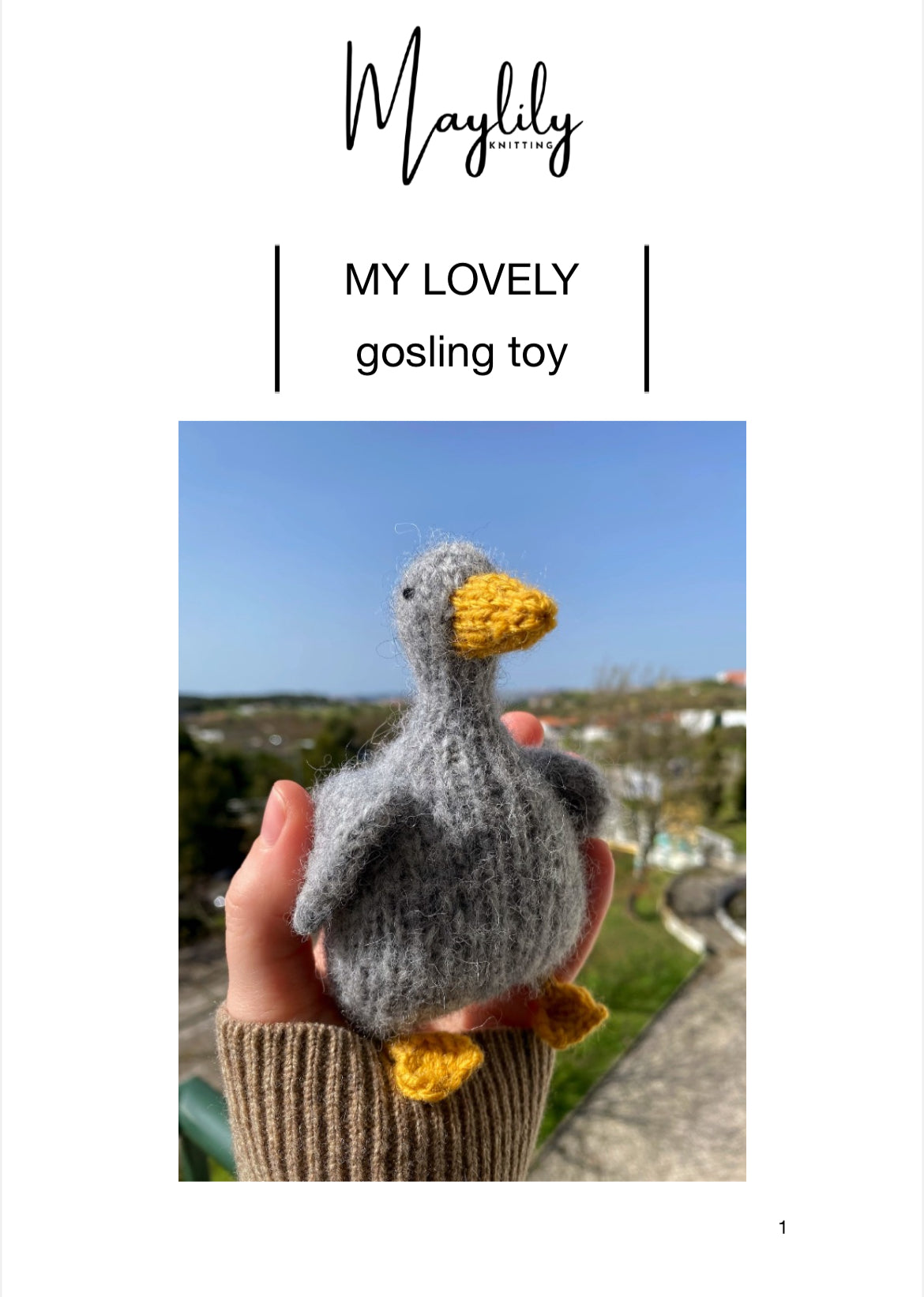 Gulliver the Goose knitting kit (with Augoostus the Gosling too!)