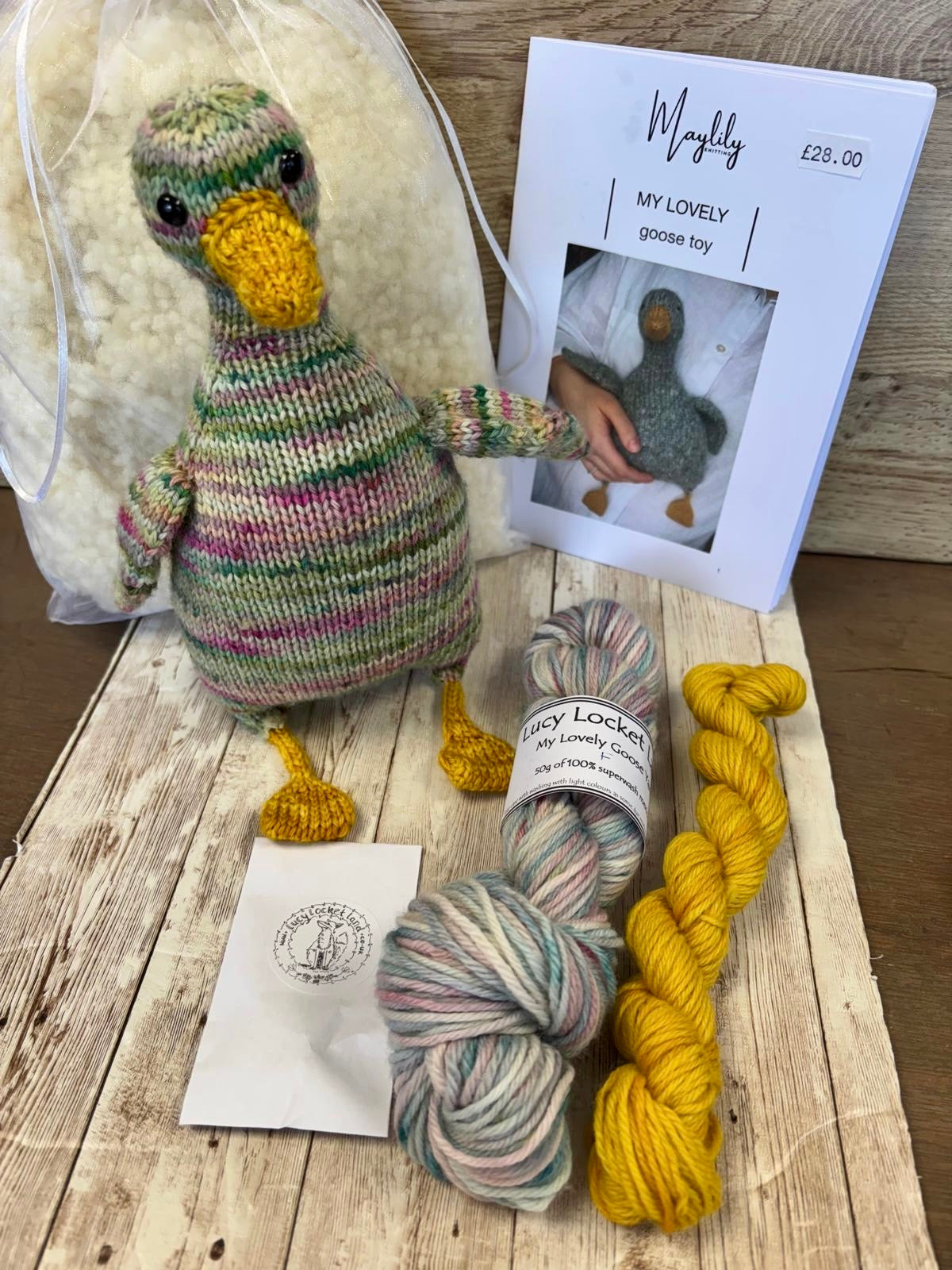 Hand Dyed Lovely Goose knitting kit