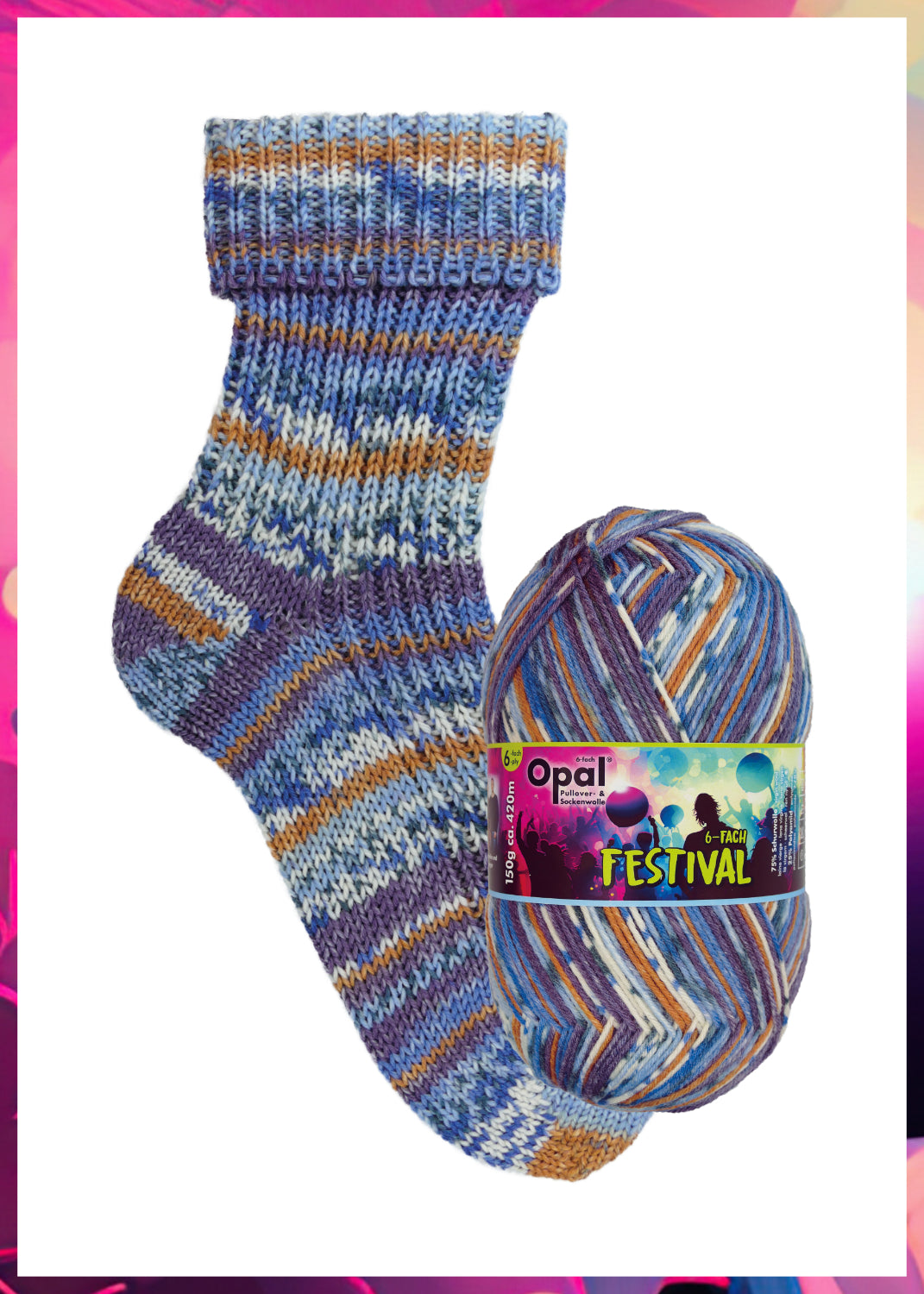 Opal Festival 6ply Sock Yarn