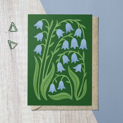 Bluebell | Modern-Retro Floral Reusable Greeting Card