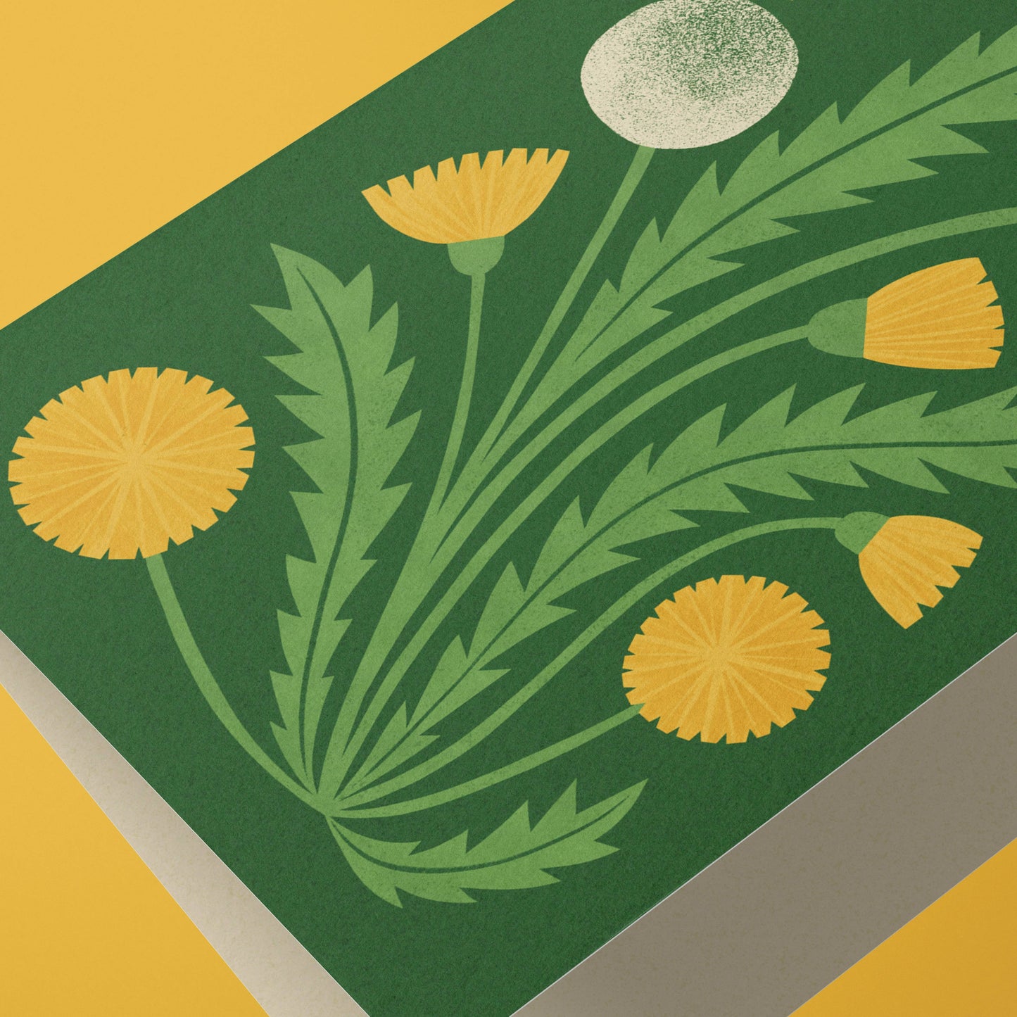 Dandelion | Modern-Retro Floral Reusable Greeting Card