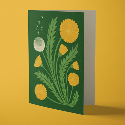 Dandelion | Modern-Retro Floral Reusable Greeting Card