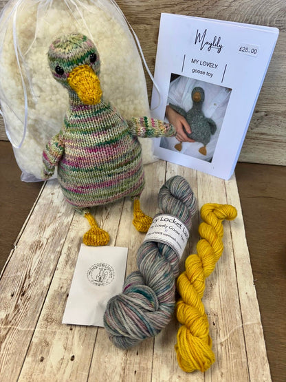 Hand Dyed Lovely Goose knitting kit