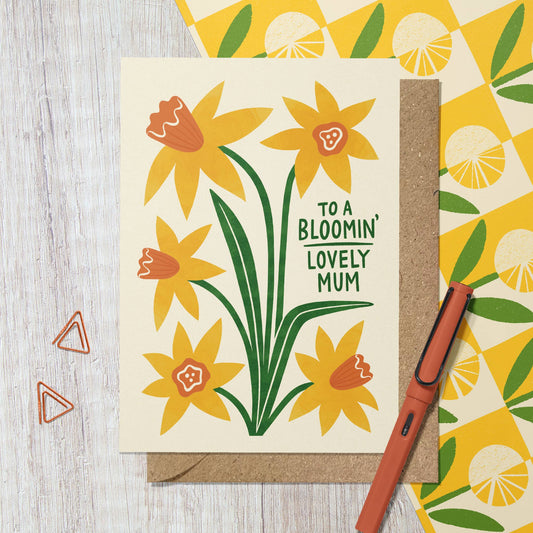Daffodil Mother’s Day Card