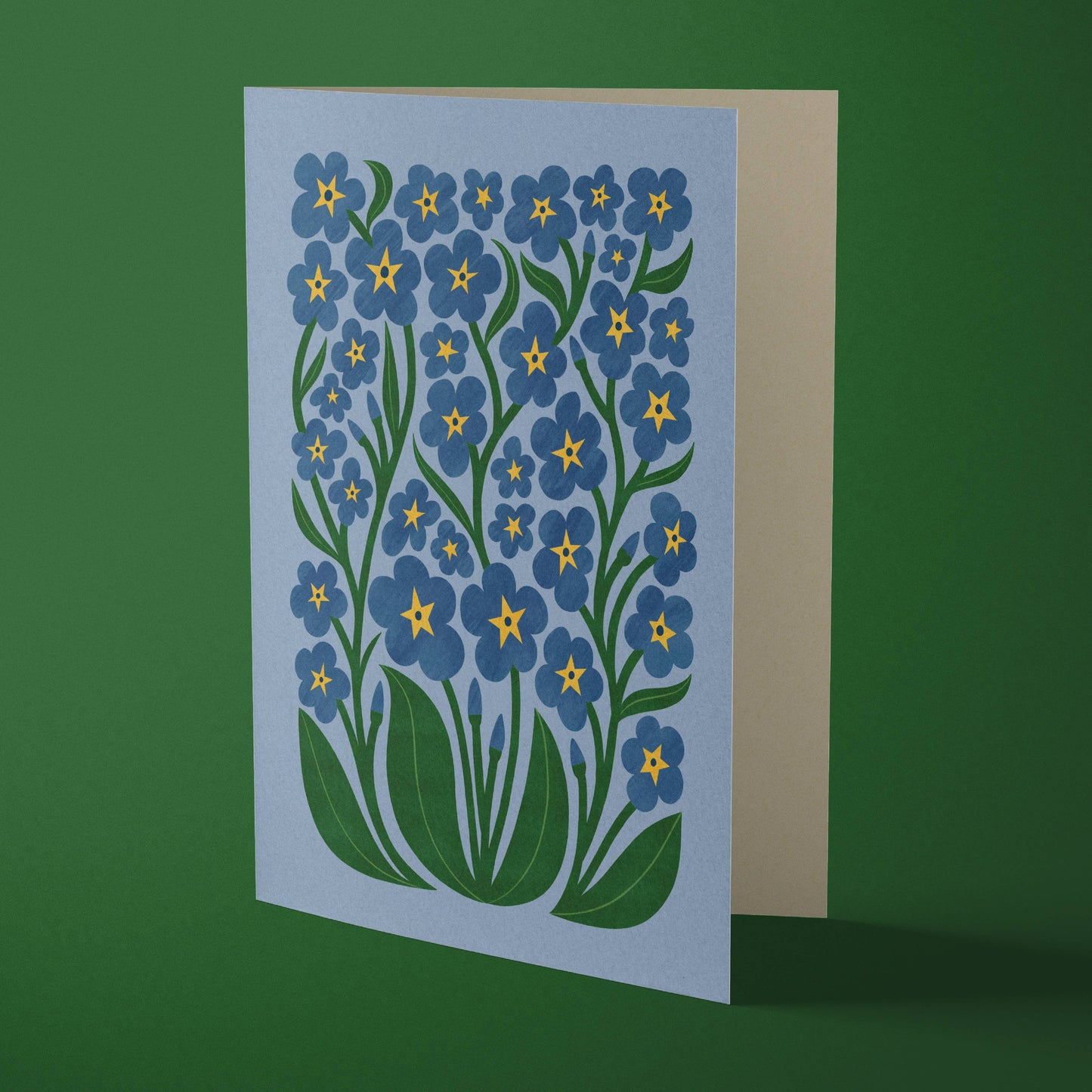 Forget Me Not | Modern-Retro Floral Reusable Greeting Card