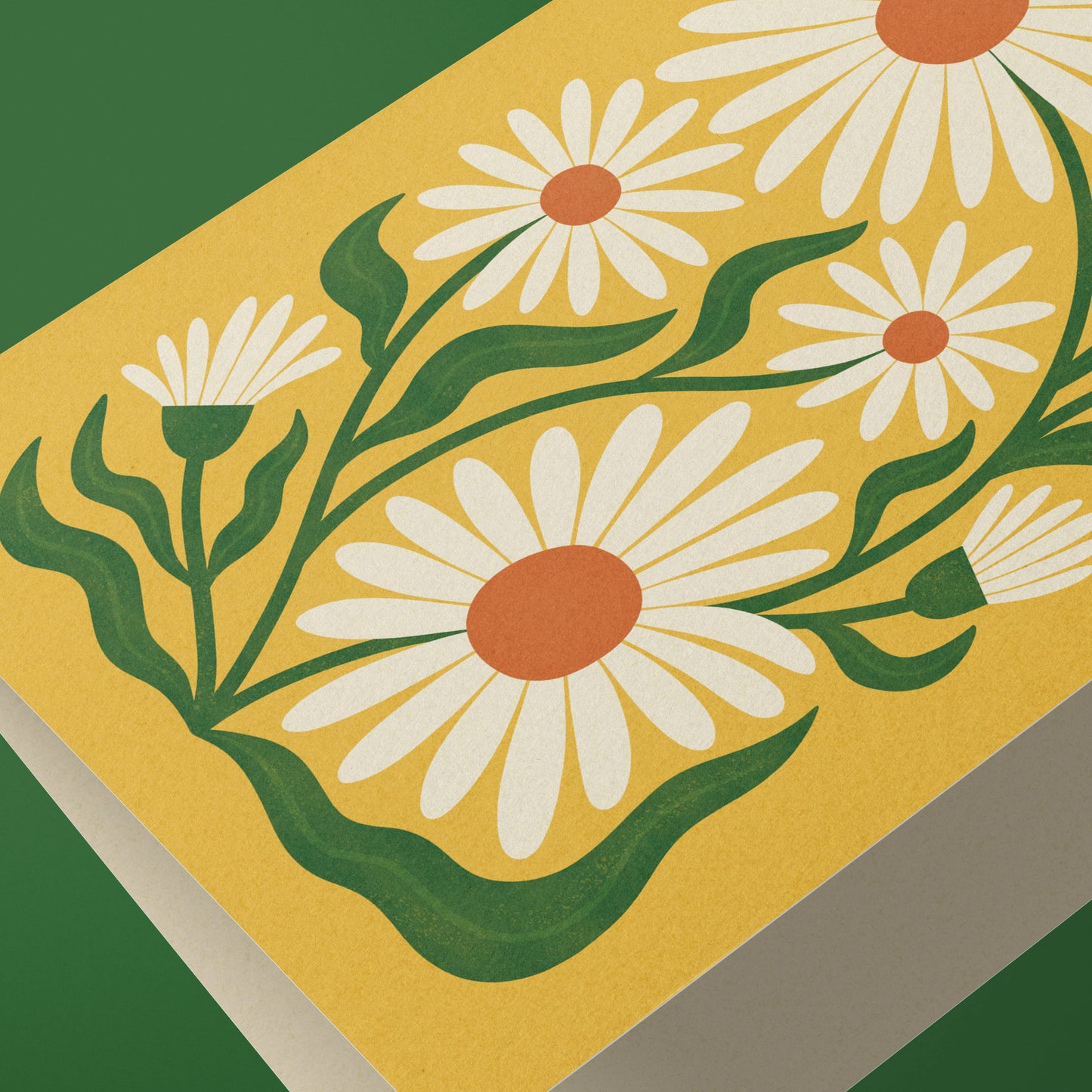 Ox-Eye Daisy | Modern-Retro Floral Reusable Greeting Card