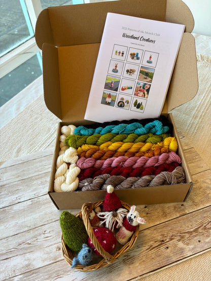 Teeny tiny mini Woodland Knitting Kit