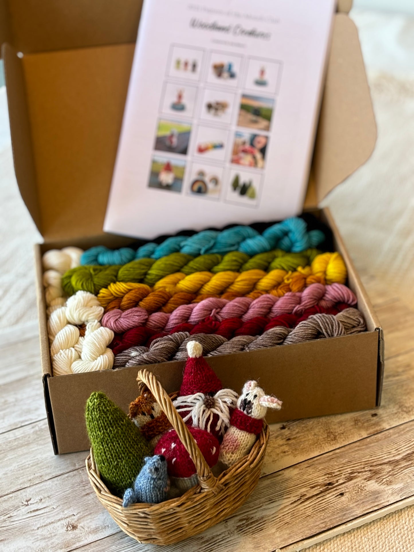 Teeny tiny mini Woodland Knitting Kit