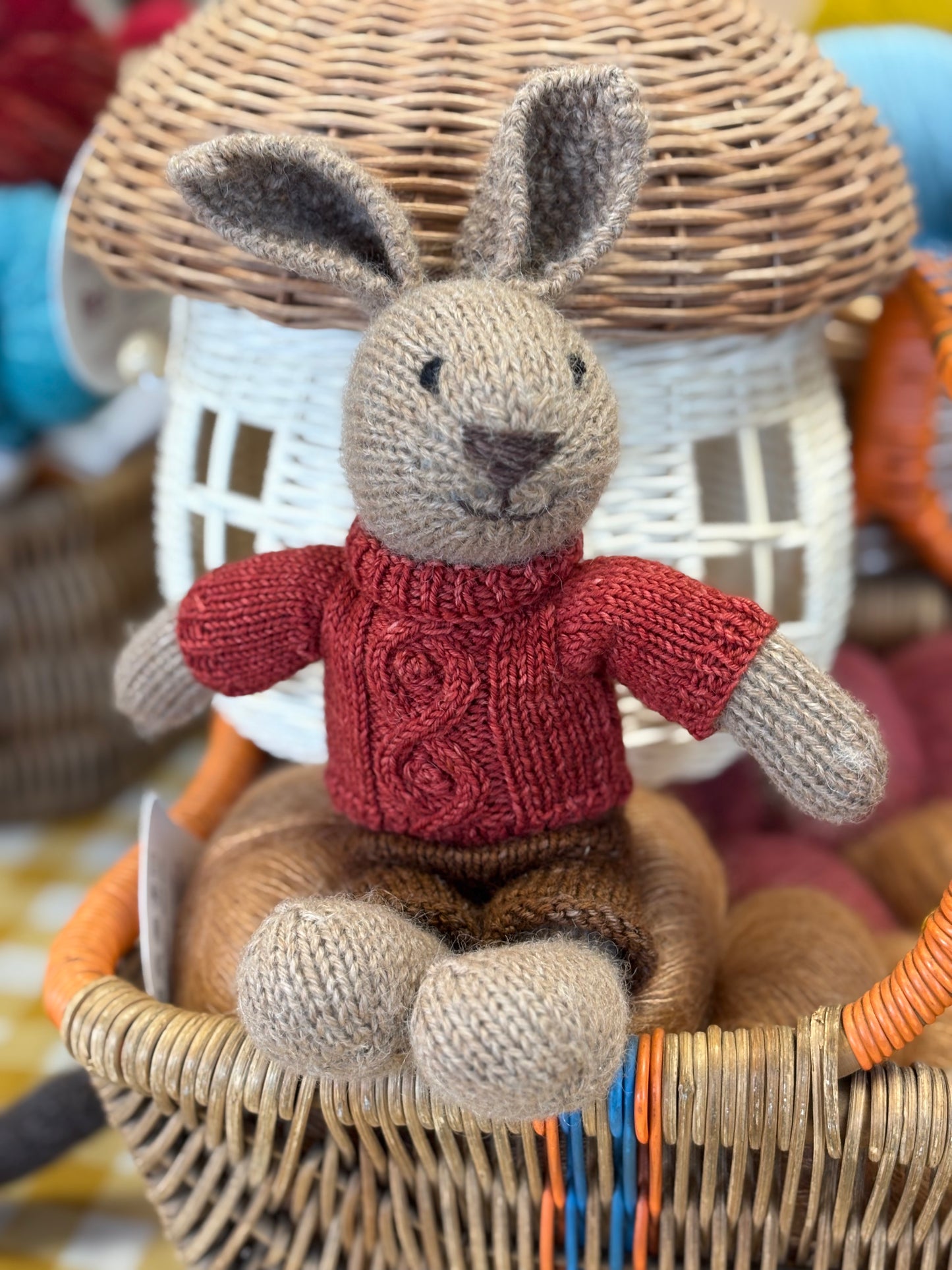 Little Cotton Rabbits Kit - Bunny in an Autumnal Cable Sweater