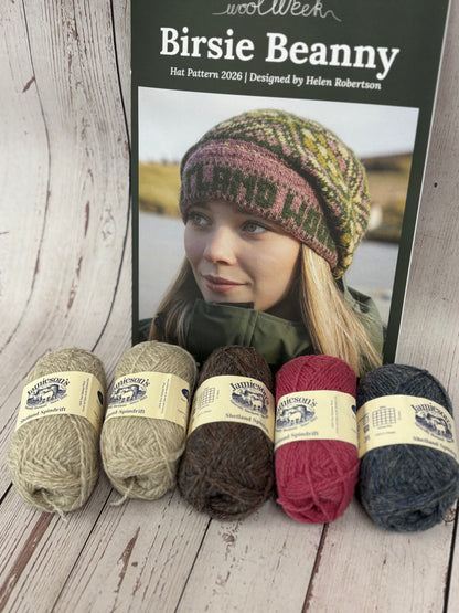 ***NEW*** Shetland Wool Week Birdie Beanie Hat Kits