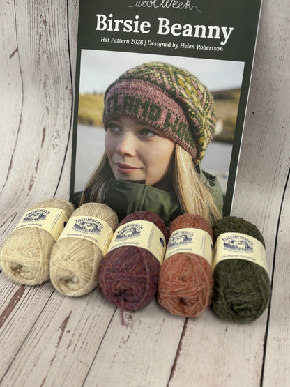 ***NEW*** Shetland Wool Week Birdie Beanie Hat Kits