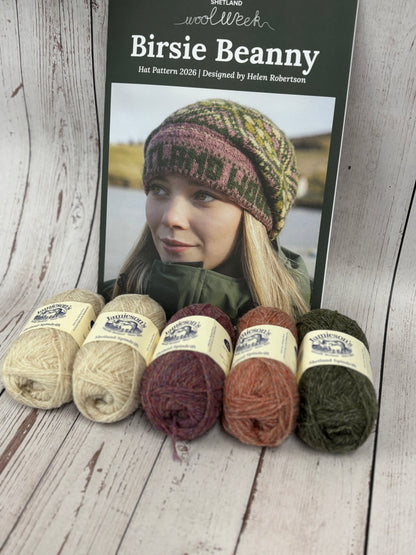 ***NEW*** Shetland Wool Week Birdie Beanie Hat Kits