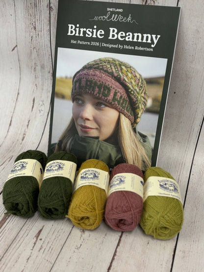 ***NEW*** Shetland Wool Week Birdie Beanie Hat Kits