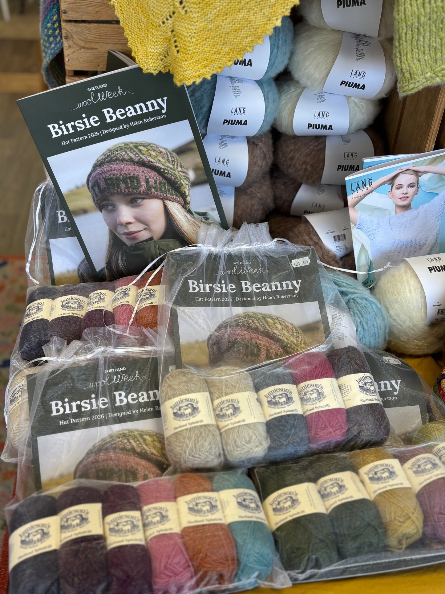 ***NEW*** Shetland Wool Week Birdie Beanie Hat Kits