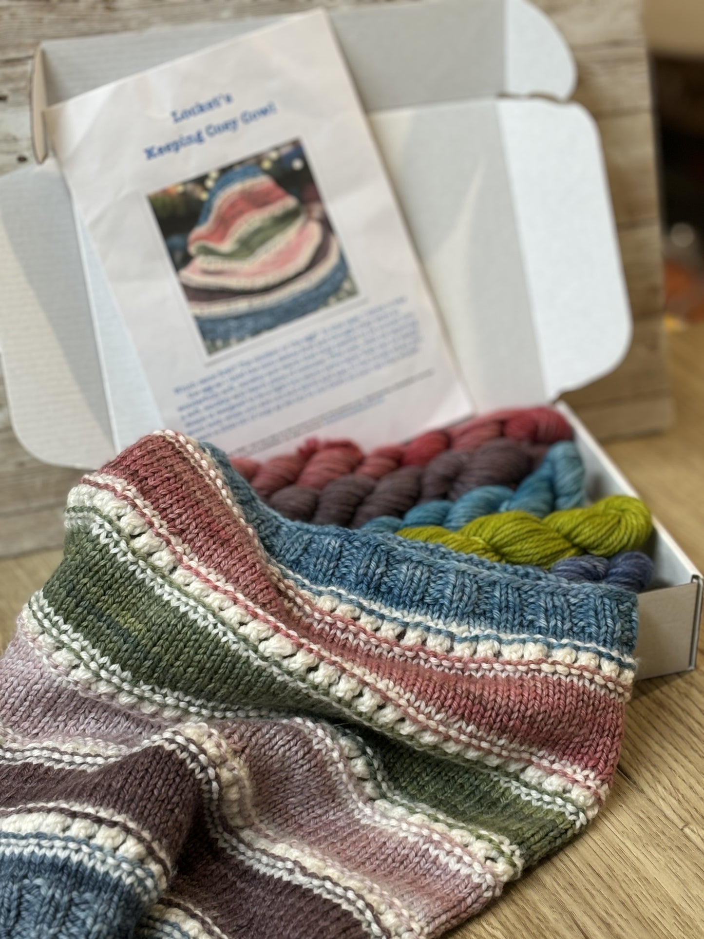 Cosy Cowl Kits with my hand dyed super soft DK