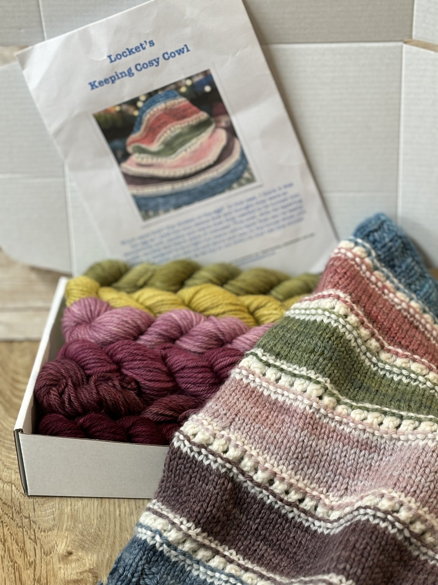 Cosy Cowl Kits with my hand dyed super soft DK