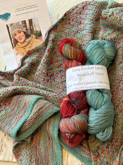 Bookshelf Yarn Sets & Pattern for the Tangled Galashiels 2024 Shawl