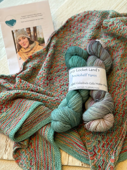 Bookshelf Yarn Sets & Pattern for the Tangled Galashiels 2024 Shawl