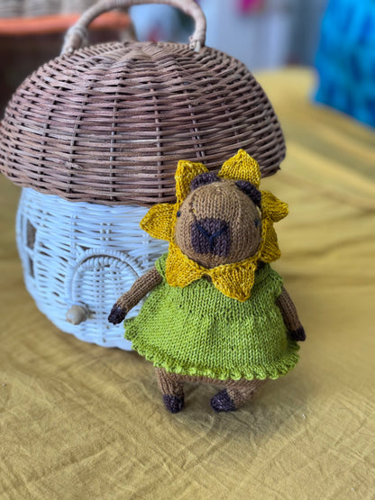 ***NEW*** Happy Flower Capybara knitting kit