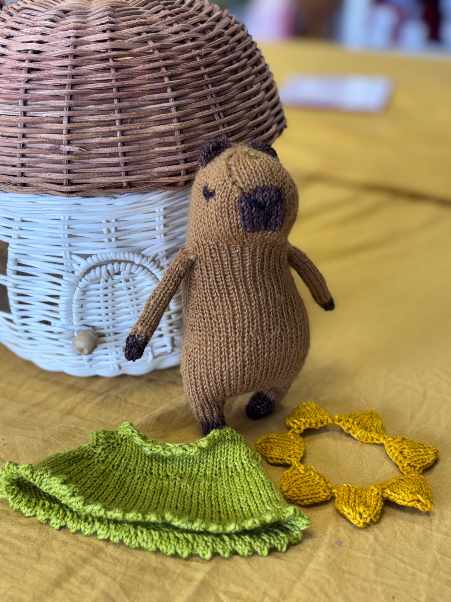 ***NEW*** Happy Flower Capybara knitting kit