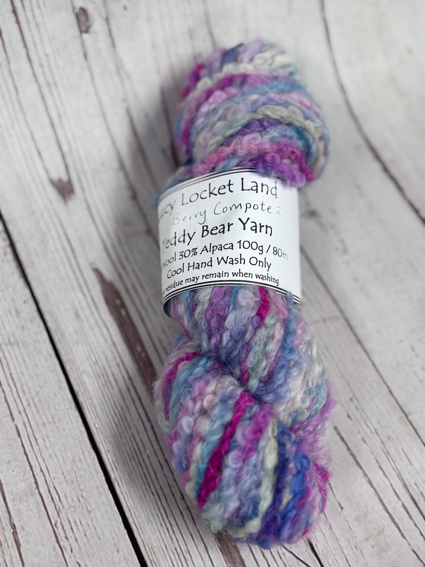 Hand Dyed Teddy Bear Chunky Yarn