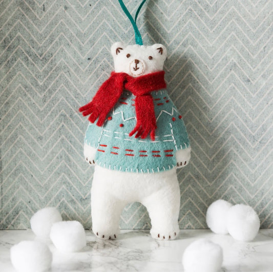Corinne Lapierre's Polar Bear felt craft kit