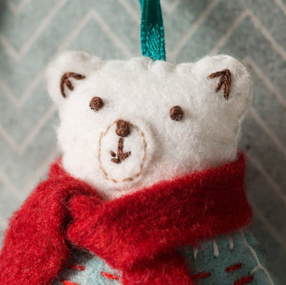 Corinne Lapierre's Polar Bear felt craft kit
