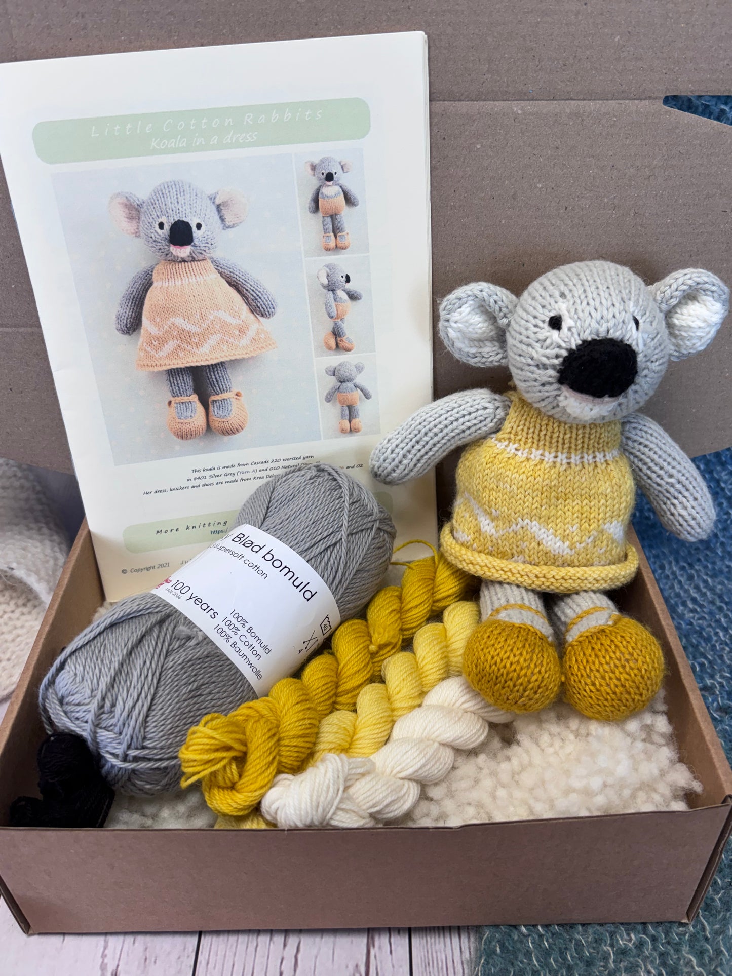 Little Cotton Rabbits Koala in a Dress Kit