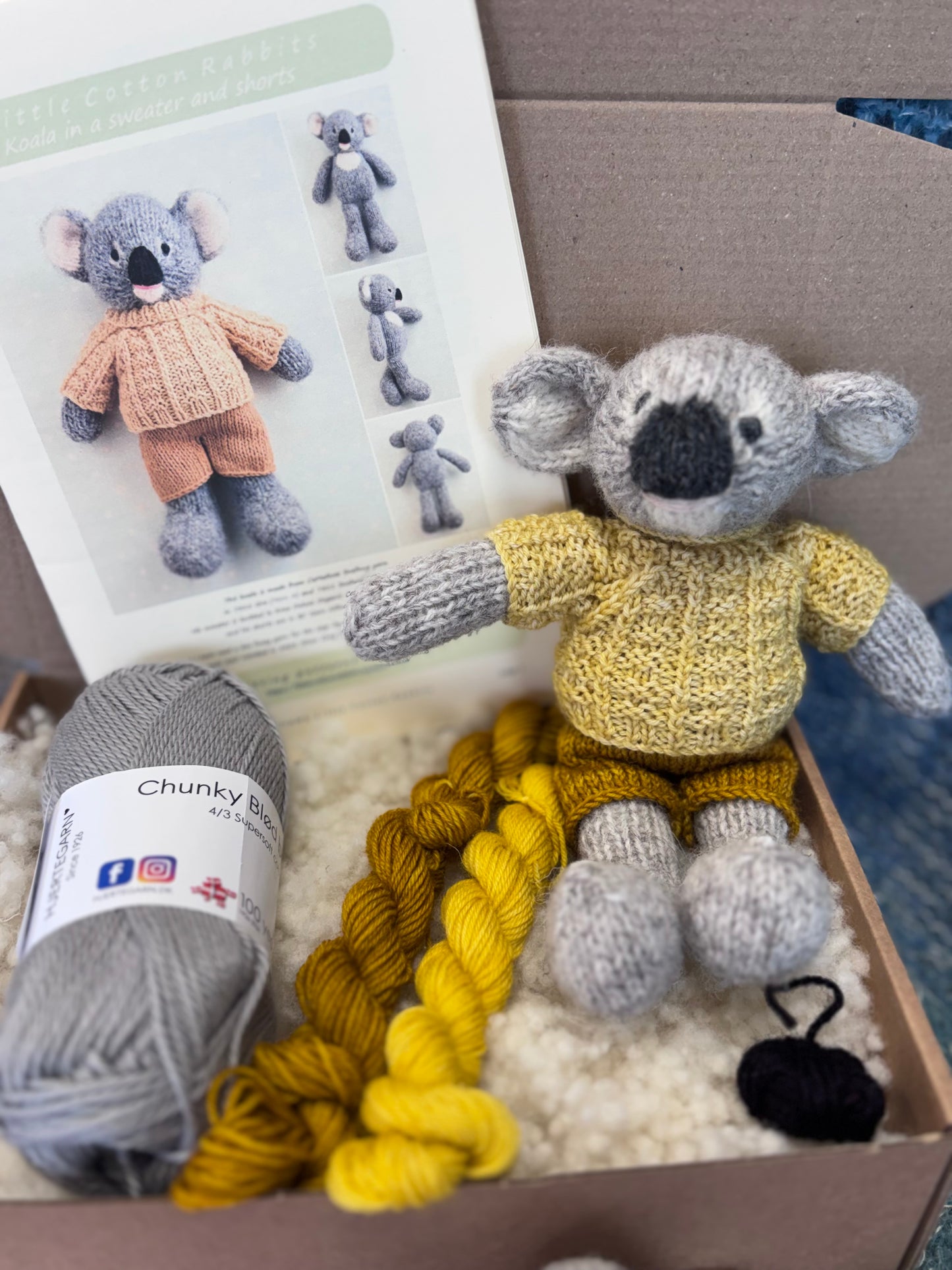 Little Cotton Rabbits Koala in a Jumper & Shorts Kit