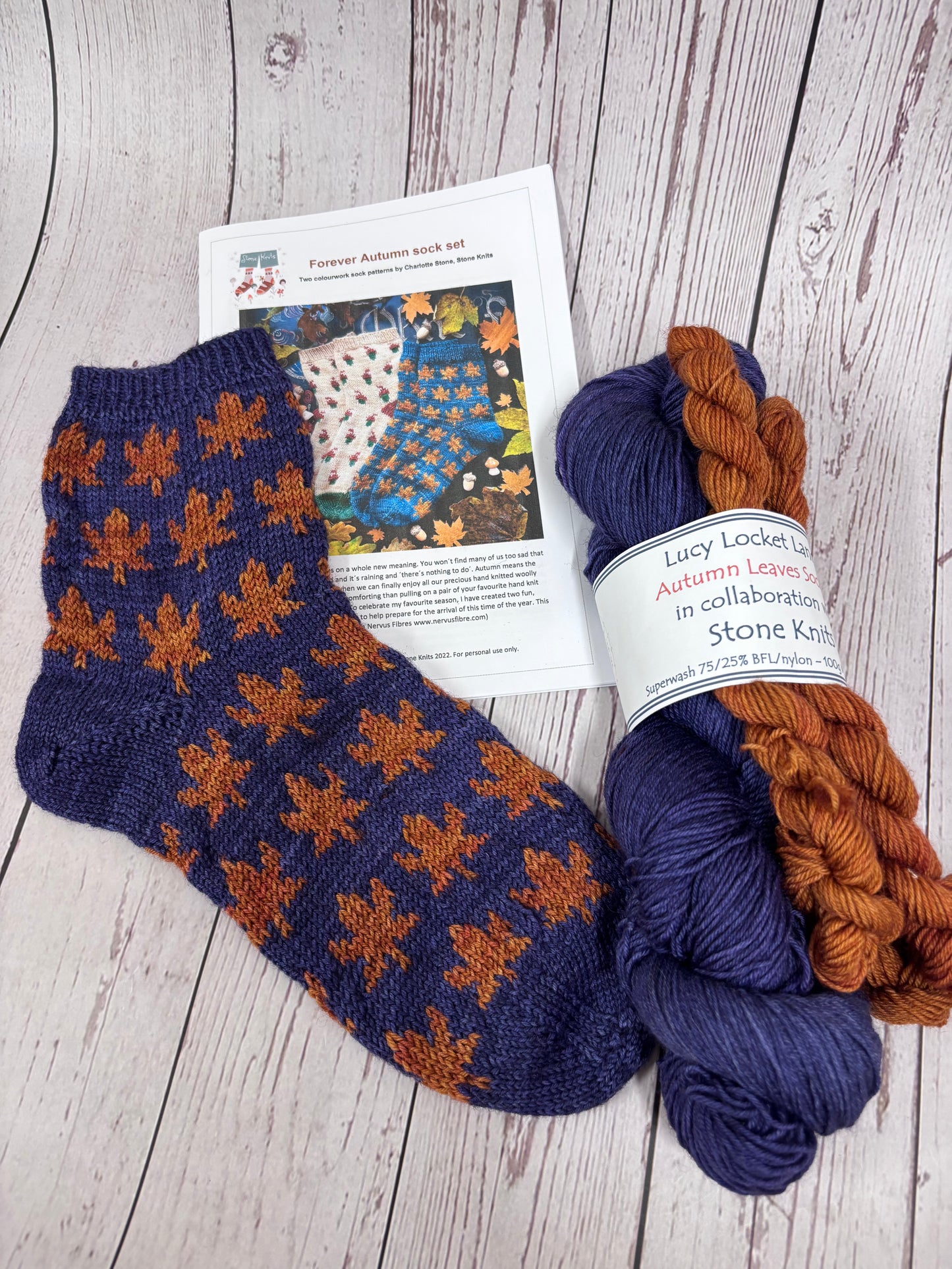 Autumn Leaves Sock Kit