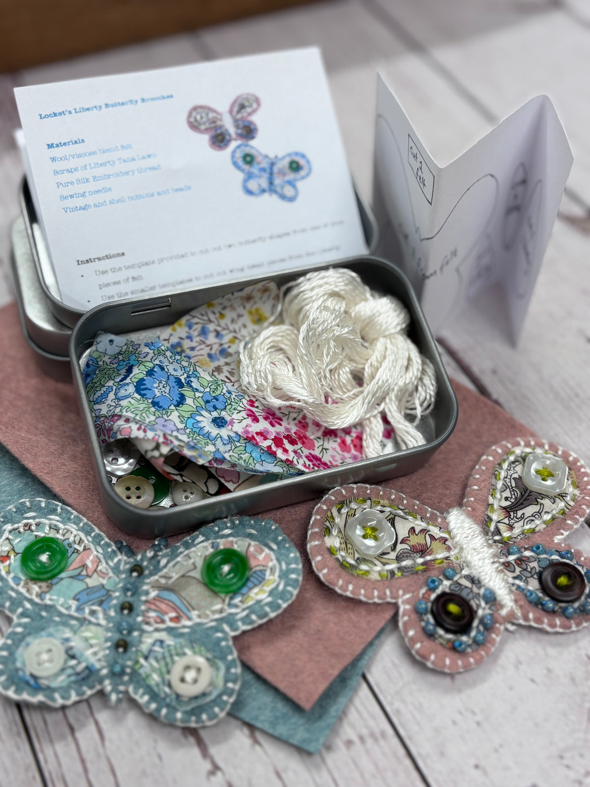Locket’s Liberty Butterfly Brooch Kit