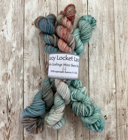 Trio of Lovely Goslings knitting kit